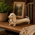 thumbnail image 3 of Dachshund Figurine Vintage Style Dog Statue, Decorative Ornament for Entryway, Coffee Table, Desk, Shelf and Home Office, 3 of 5