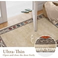 thumbnail image 5 of RUG ROBOT Modern Bordered Machine Washable Rug, Ultra-Thin Soft 3x5 Rugs for Entryway Bedroom, Non-Slip Stain Resistant Small Carpet for Laundry Entry (3'x 5',Beige), 5 of 6