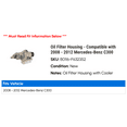 thumbnail image 2 of Oil Filter Housing - Compatible with 2008 - 2012 Mercedes-Benz C300 2009 2010 2011, 2 of 2