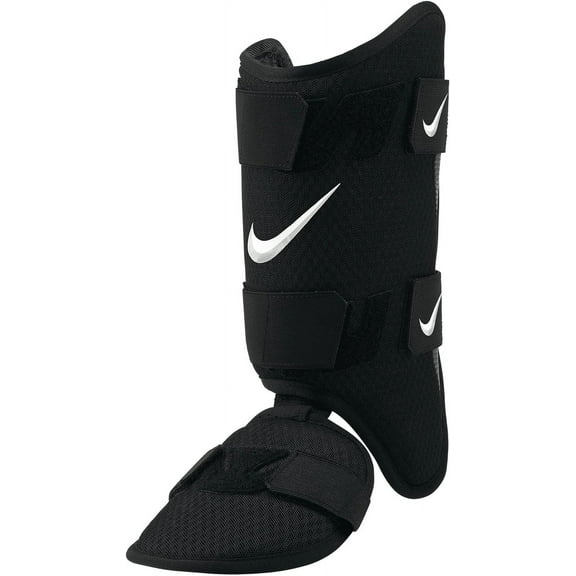 Nike Adult Diamond Baseball Batters Leg Guard Right Hand Hitter, Black/White
