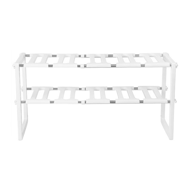 Matsuzay Estante de de acero inoxidable blanco, soporte para almacenamiento de cocina, maximizador de espacio, Almacenamiento funcional Almacenamiento y organización del hogar