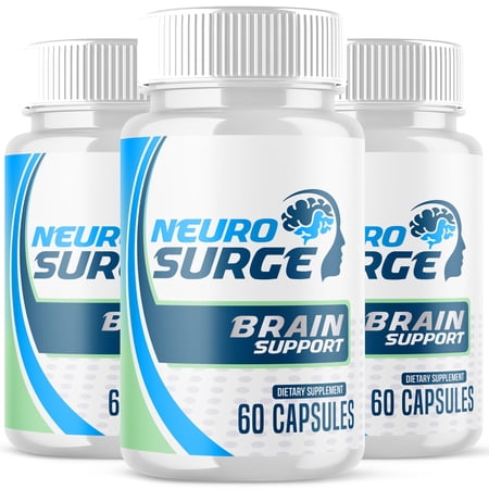 Neuro Surge Advanced Formula Brain Support Pills Maximum Strength Supplement NeuroSurge 180 Capsules