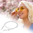 thumbnail image 5 of Unique Bargains 1 Pc Eyeglass Chain Glasses Chain Imitation Pearl Pattern 75cm L White, 5 of 5