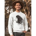 thumbnail image 2 of Dark Raven Design Sweatshirt Men -Image by Shutterstock, Male XX-Large, 2 of 4