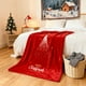 thumbnail image 5 of CaiYueKe Christmas Throw Blanket Flannel Plush Soft Warm Reversible Cozy Fleece Blankets with Red Snowflake Design for Couch Bed Sofa Home Decor Winter Gift Holiday Season Comfort, 5 of 7