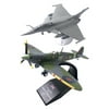 2 Pieces 1:72 Dassault Rafale Fighter & Army Plane Room Ornaments