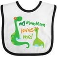 thumbnail image 3 of Inktastic Mommom Loves Me Grandchild Dinosaure Boys Baby Bib, 3 of 4