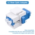 thumbnail image 4 of Yazoeia 10-Pack LC/UPC Fiber Optic Coupler Keystone Jack Modular for Patch Panels and Wall Plates Fiber Optic Cable Adapter LC Duplex Singlemode CJC912-155690, 4 of 5