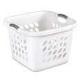 thumbnail image 1 of Sterilite Ultra Square Laundry Basket, 1.5 Bushel Clothes Hamper, White, 12 Pack, 1 of 11