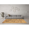 thumbnail image 3 of Ahgly Company Indoor Square Abstract Brown Modern Area Rugs, 4' Square, 3 of 4