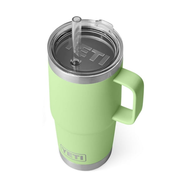 Taza YETI Rambler de 750 ml con tapa de pajita de acero con aislamiento al vacío