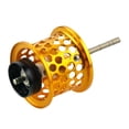 thumbnail image 2 of Carrete de pesca kusrkot baitcasting poco profundo de aluminio ligero dorado, 2 of 8