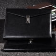 thumbnail image 2 of A4 Document File Folder with Password Lock Briefcase Organizer PU Leather Office, 2 of 11