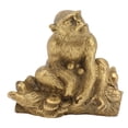 thumbnail image 2 of Brass Monkey Statue Chinese Zodiac Handmade Home Decor Collectibles Figurine Ornament, 2 of 5