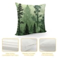 thumbnail image 4 of Qinduosi Throw Pillow Covers Inches, Olive Green Summer Forest Nature Landscape Decorative Pillowcases Set of Square Cushion Cover for Couch Sofa Living Room Bedroom, 4 of 5