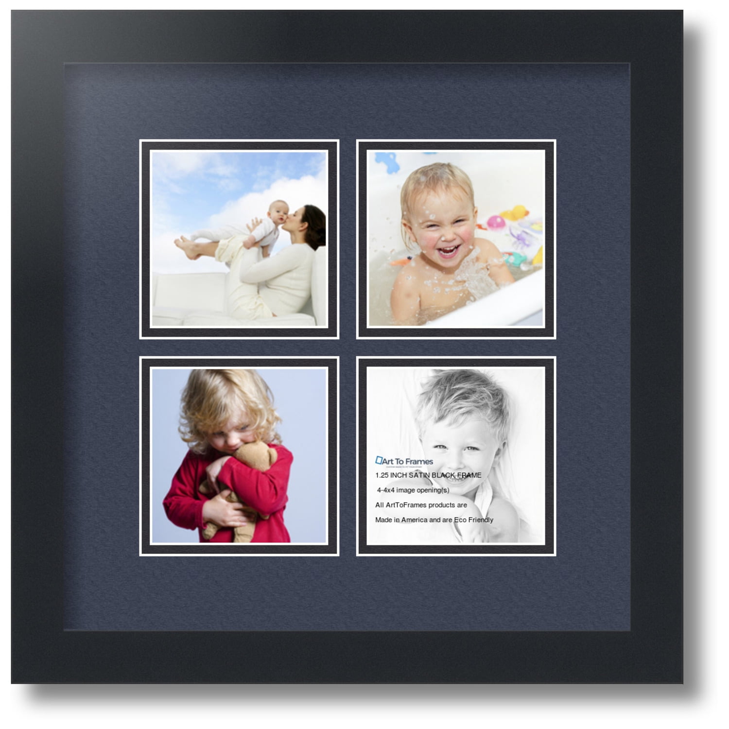 ArtToFrames Collage Photo Picture Frame with 4 - 4x4