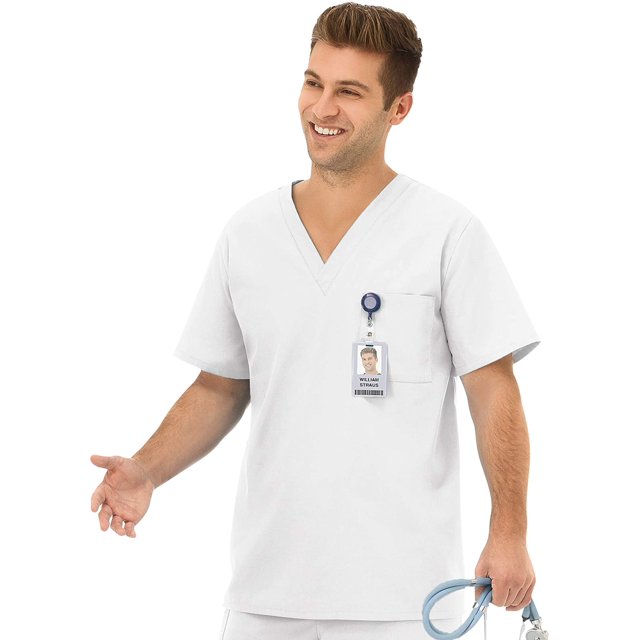 Fundamentals 14900 Unisex One Pocket Scrub Top