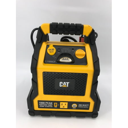 CAT CJ1000CP Power Station - 1000 Watt Peak Battery AMP/ 200 Watt Inverter