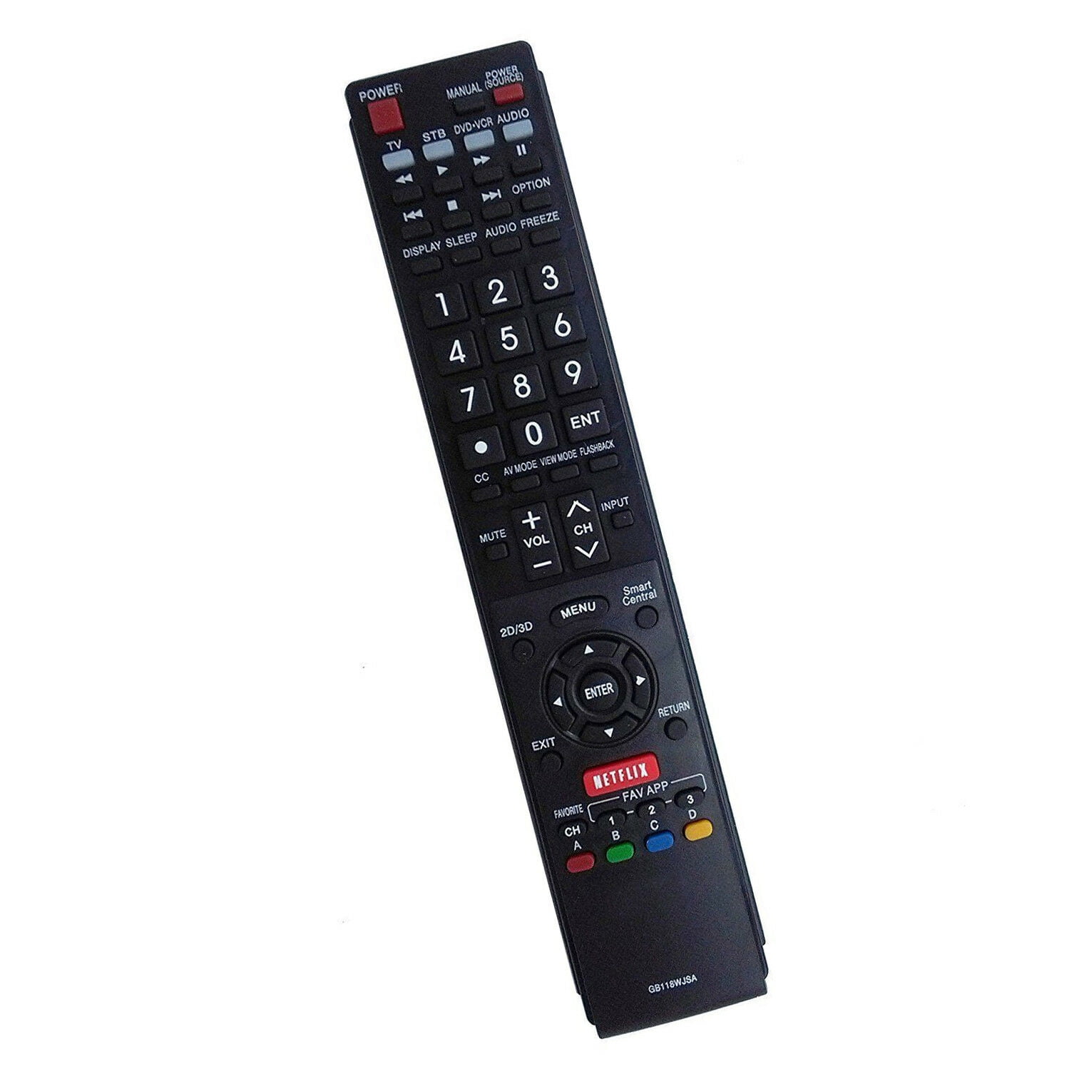 Replacement Remote For Sharp AQUOS TV - GA935WJSA Compatible With Multiple Models