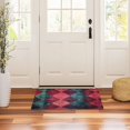 thumbnail image 3 of Yayeee Doormat for Inside 20"x32" Absorbent Low-Profile Washable Non-Slip Rubber Backed Entryway Rug, Vibrant Green Tartan Pattern, 3 of 8