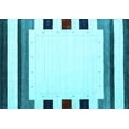 thumbnail image 1 of Ahgly Company Indoor Rectangle Solid Light Blue Modern Area Rugs, 3' x 5', 1 of 4
