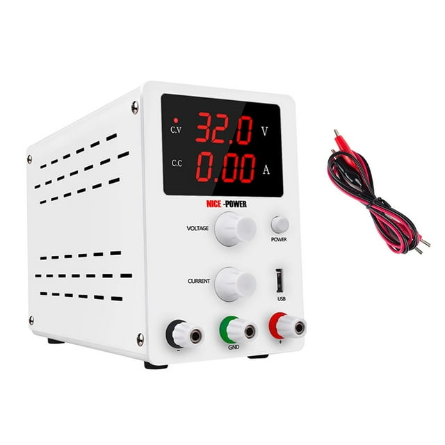 Banc Numérique Commutation Réglable Alimentation USB DC 30V 10A Régulateur de Source d'Alimentation de Banc de Laboratoire, Excellente Compatibilité