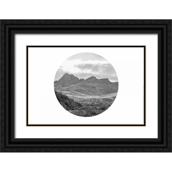 Murdock, Ramona 14x11 Black Ornate Wood Framed with Double Matting Museum Art Print Titled - Wild Country