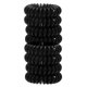 thumbnail image 1 of Lazos para el cabello en espiral, lazos para el cabello en espiral con plástico liso, no absorbente, lazos para el cabello con cable telefónico, bobinas para el cabello - 8 piezas, negro Adepaton WMXL-31, 1 of 5