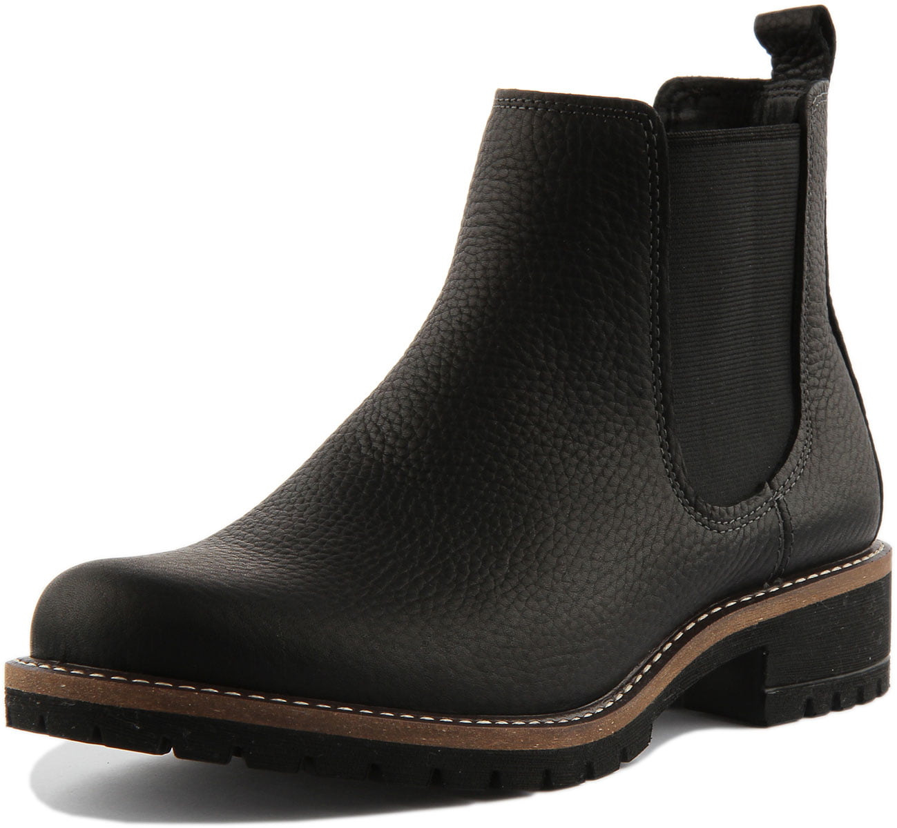 Ecco Leather Slip Chelsea Boot In Size 6/6.5 - Walmart.com