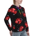 thumbnail image 6 of Kdxio Beautiful Red Ladybug Print Womens Oversized Hoodies Sweatshirts Hooded Pullover Tops Sweaters Casual-Small, 6 of 7