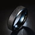 thumbnail image 5 of Frosted Stainless Steel Ring 6mm Unisex Band Gift Box, 5 of 6
