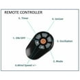 thumbnail image 6 of Optimus Tracker 59’’ 8-Speed Remote Controlled Oscillating Pedestal Fan, 6 of 7