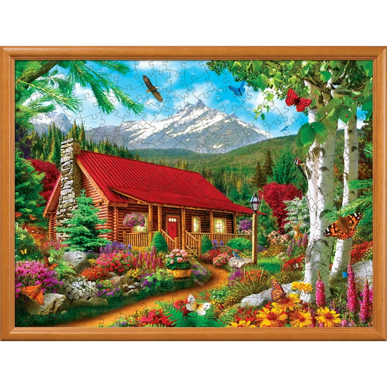  Masterpieces 300 Piece EZ Grip Jigsaw Puzzle - Day at The Lake  - 18x24 : Toys & Games