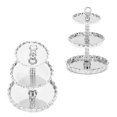 thumbnail image 3 of 1:12 Doll Accessories Silver 3‑Tier Cupcake Stand Mini Cake Stand Dessert Tower Toy Doll Accessories Decoration For Boys Girls 3-6 Year Old, 3 of 21