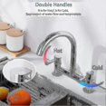 thumbnail image 3 of Kitchen Sink Mixer Tap,2 Hole Kitchen Mixer Tap,dual Lever Bridge p20241126595, 3 of 5