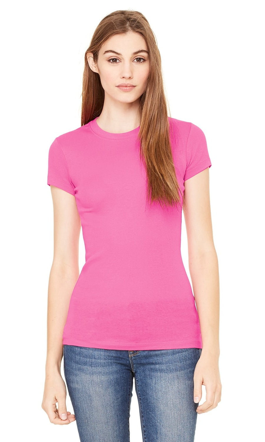 Women's Sheer Mini Rib Short-Sleeve T-Shirt - Walmart.com
