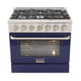 thumbnail image 5 of 36 in. 5.2 cu. ft. Dual Fuel Range for Propane Gas Sealed Burners in Blue., 5 of 13