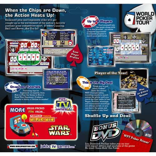 World Poker Tour TV Game Electronic Handheld Toy - (Jakks Pacific