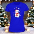 thumbnail image 3 of Playera Blusa Con Estampado De Muñeco De Nieve Navidad Color Azul Talla Mediana Marca Emil SaEs, 3 of 4