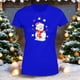 thumbnail image 3 of Playera Blusa Con Estampado De Muñeco De Nieve Navidad Color Azul Talla Grande Marca Emil SaEs, 3 of 4