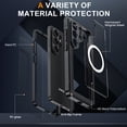 thumbnail image 3 of ELEHOLD Case for Samsung Galaxy S26 Ultra Crystal Clear Compatible with Mag Safe,Full Body Shockproof Protective Cover with Built-in Tempered Glass Screen Protector,Black, 3 of 7