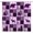Purple, variant on Rustic Bear Shower Curtain Buffalo Lattice Wildlife Deer Country Farmhouse Cabin Tree Vintage Fabric Home Bathroom Decor Set with Hooks（70" WX70 H）