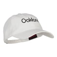 thumbnail image 5 of Oakland Embroidered Washed Buckled Cap - White OSFM, 5 of 5