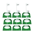 thumbnail image 1 of 9 piezas Golf Golf Putt Cup Practice Hole Train Ayuda, al aire libre con Putter Putter Indoor Putter de patio de bandera Golf Puttable, desmontable, verde, 1 of 8