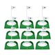 thumbnail image 1 of 9x Copa de Putt con Hoyo de Práctica para Putter de Golf Entrenamiento de Putt en Interiores verde, 1 of 9
