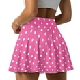 thumbnail image 4 of Yuyamidu Pink Polka Dots Golf Skorts for Woman with Pockets Adorable Tennis Athletic Skirt Lightweight Running Skort Casual Stretchy Workout Sports Skorts Size L, 4 of 7