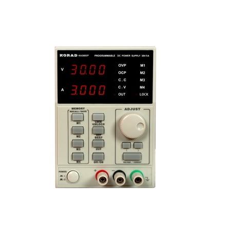 KORAD KA3005P - Programmable Precision Variable Adjustable 30V, 5A DC Linear Power Supply Digital Regulated Lab