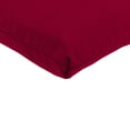 thumbnail image 3 of Jordan Manufacturing 44" x 22" Barn Red Solid Rectangular Outdoor Chair Cushion with Ties, 3 of 11