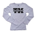 thumbnail image 1 of San Antonio, Texas TX Classic City State Sign Women's Long Sleeve Grey T-Shirt, 1 of 2