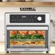thumbnail image 3 of Kashbill – Horno Eléctrico Con Air Fryer H20 Plateado, Puerta Abatible, Horno Freidora De Aire Para Panadería Y Repostería, Convección Eléctrica, Multifunción, 3 of 9